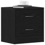 Noptiera stejar negru 40x30x40 cm lemn prelucrat