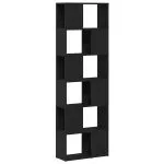 Dulap cu cărți/Separator de cameră Stejar negru 60x24x186 cm
