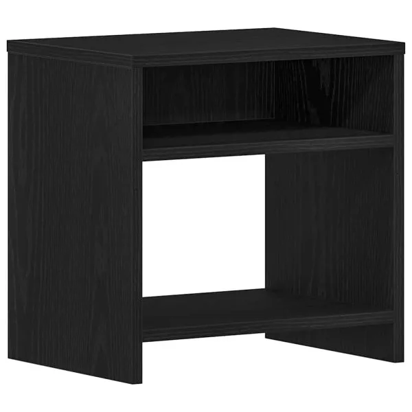 Noptiera stejar negru 40x30x40 cm lemn prelucrat