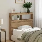 Dulap pentru tăblie cu LED Stejar Artisan 100x17x102 cm