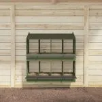 Cuibă pentru pui cu 8 compartimente, metal verde măsline