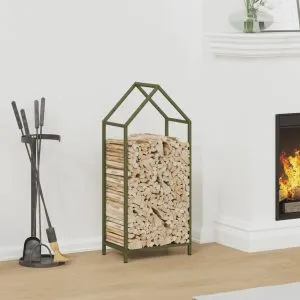 Suport pentru lemne de foc Verde măsline Oțel laminat la rece
