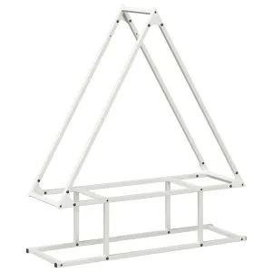 Suport pentru lemne de foc alb 80x25x90 cm Oțel laminat la rece