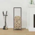 Suport pentru lemne de foc negru Oțel laminat la rece