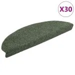 Covorașe scară autoadezive 30 buc Verde 65x21x4 cm