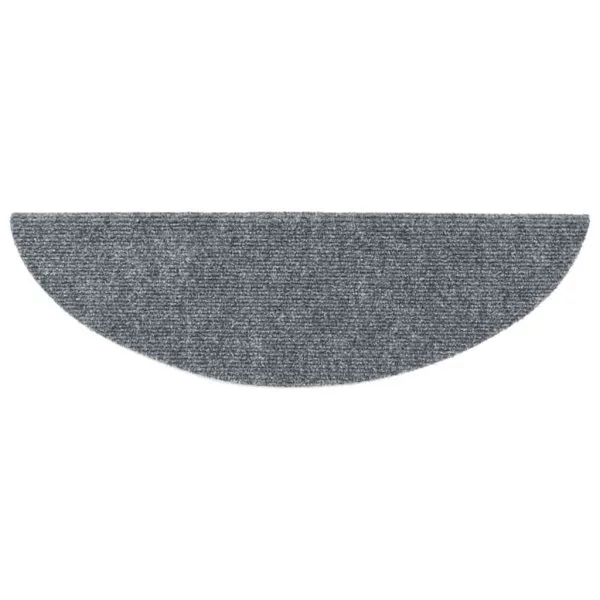 Covorașe scară autoadezive 20 buc Gri deschis 56x17x3 cm