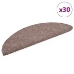 Covorașe scară autoadezive 30 buc crem 56x17x3 cm
