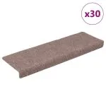 Covorașe scară autoadezive 30 buc crem 65x21x4 cm