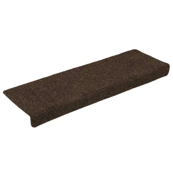 Covorașe scară autoadezive 30 buc Maro 65x21x4 cm