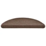 Covorașe scară 30 buc cafea maro 56x17x3 cm