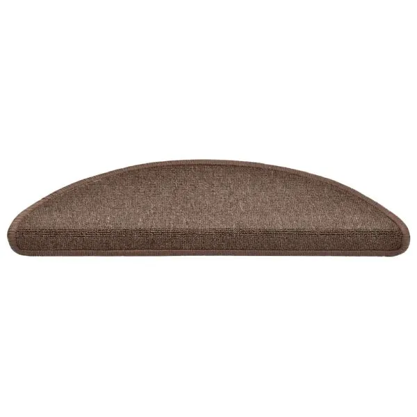 Covorașe scară 30 buc cafea maro 56x17x3 cm