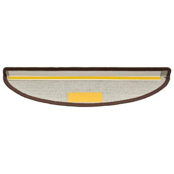Covorașe scară 30 buc cafea maro 56x17x3 cm