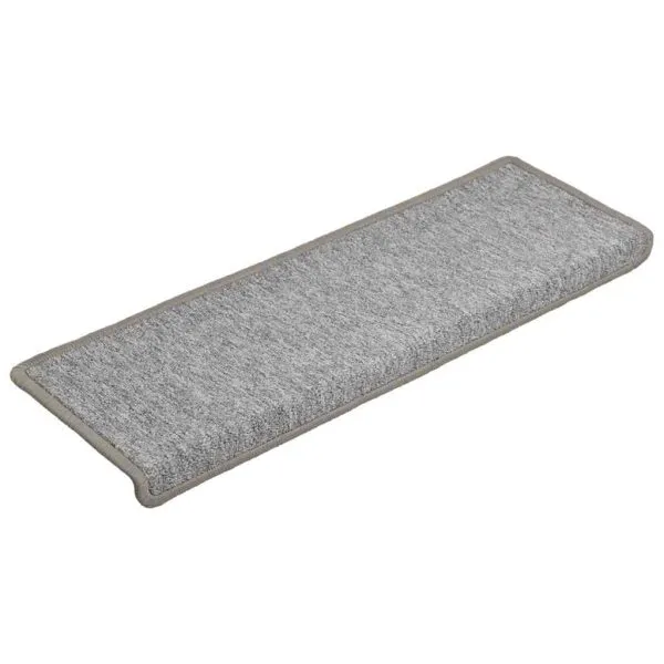 Covorașe scară 30 buc 65x21x4 cm gri deschis