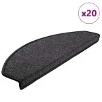 Covorașe scară 20 buc Antracit 65x24x4 cm