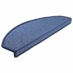 Covorașe scară 20 buc Albastru 65x24x4 cm