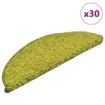 Covorașe scară 30 buc verde 56x17x3 cm