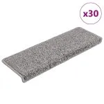 Covorașe scară 30 buc 65x21x4 cm gri