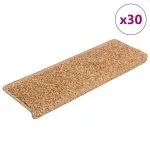 Covorașe scară 30 buc 65x21x4 cm Bej