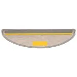 Covorașe scări autoadezive 30 buc argintiu 56x17x3 aspect sisal