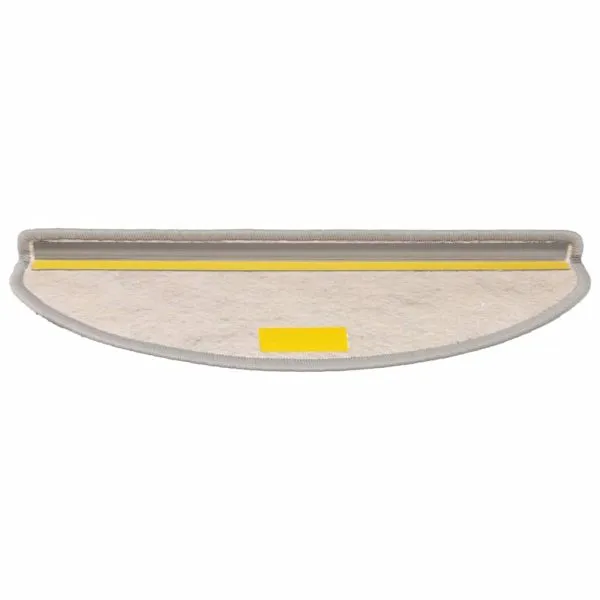 Covorașe autoadezive scări, 30 buc., argintiu, 65x21x4cm, sisal