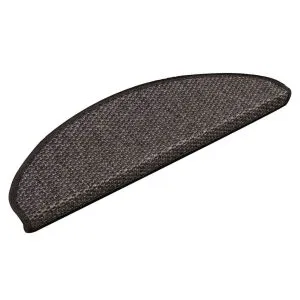Covorașe scări autoadezive, 30 buc. antracit 65x21x4 cm sisal