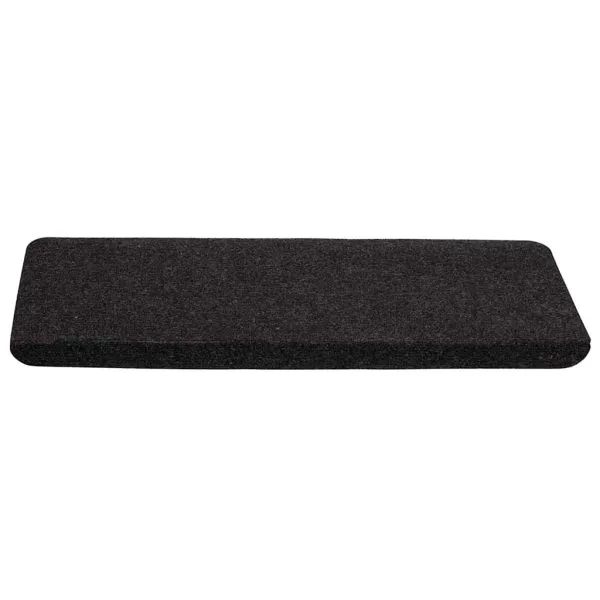 Covorașe scară autoadezive 30 buc Negru 65×24,5×3,5 cm