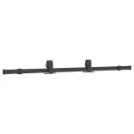 Ușă glisantă cu set de feronerie neagră 76×205 cm Sticlă ESG