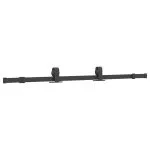 Ușă glisantă cu set feronerie neagră 76x205cm sticlă securizată